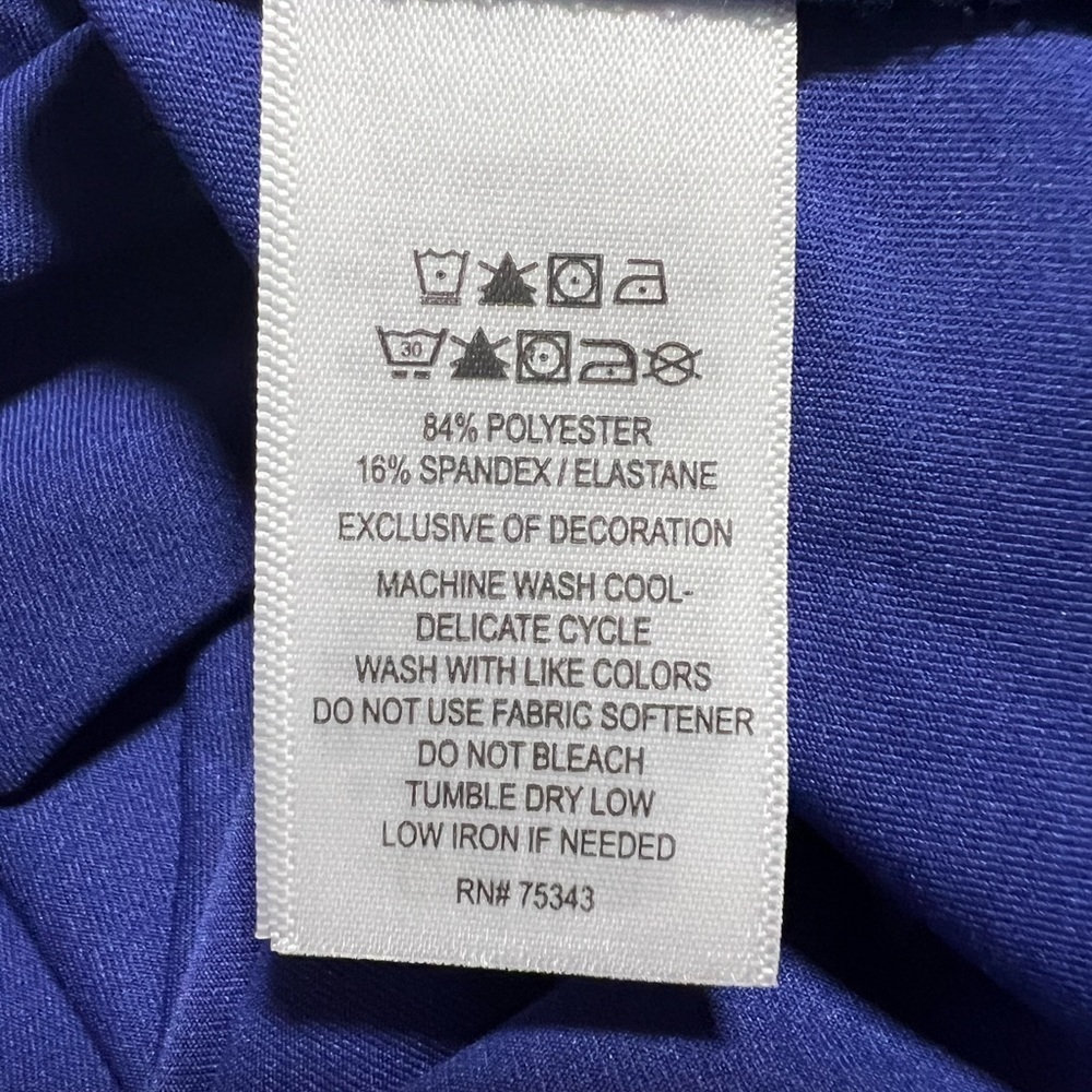 Tommy Bahama Sleeveless Blue UPF 50+ Quick Dry Wicking Golf Tennis Top Size XS - Picture 5 of 5